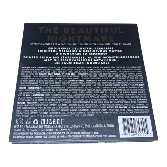 Milani Limited Edition The Beautiful Nightmare Eye And Face Palette NEW - Picture 10 of 10